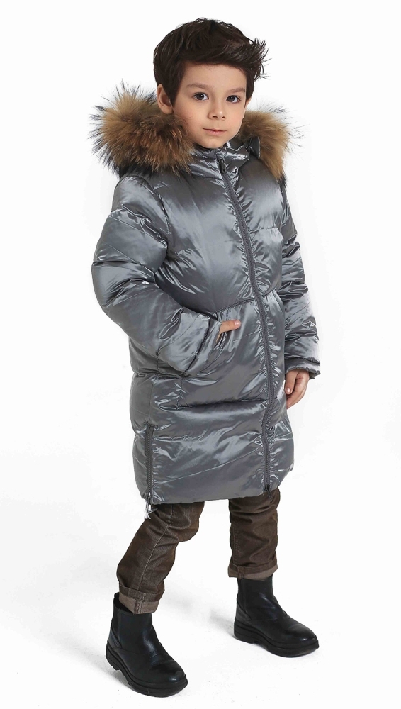  Пальто серый